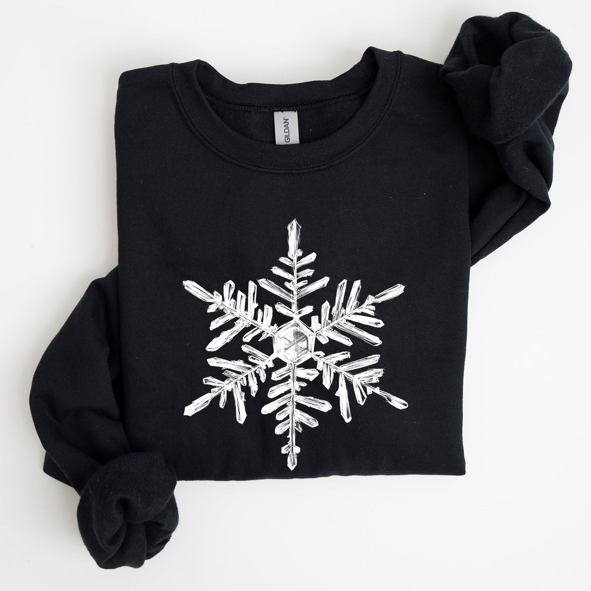 Snowflake Beautiful Winter Christmas Snow Xmas Cozy Holiday Pattern Graphic Sweatshirt