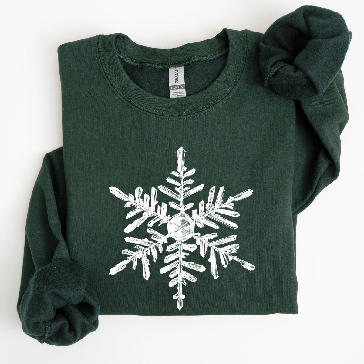 Snowflake Beautiful Winter Christmas Snow Xmas Cozy Holiday Pattern Graphic Sweatshirt