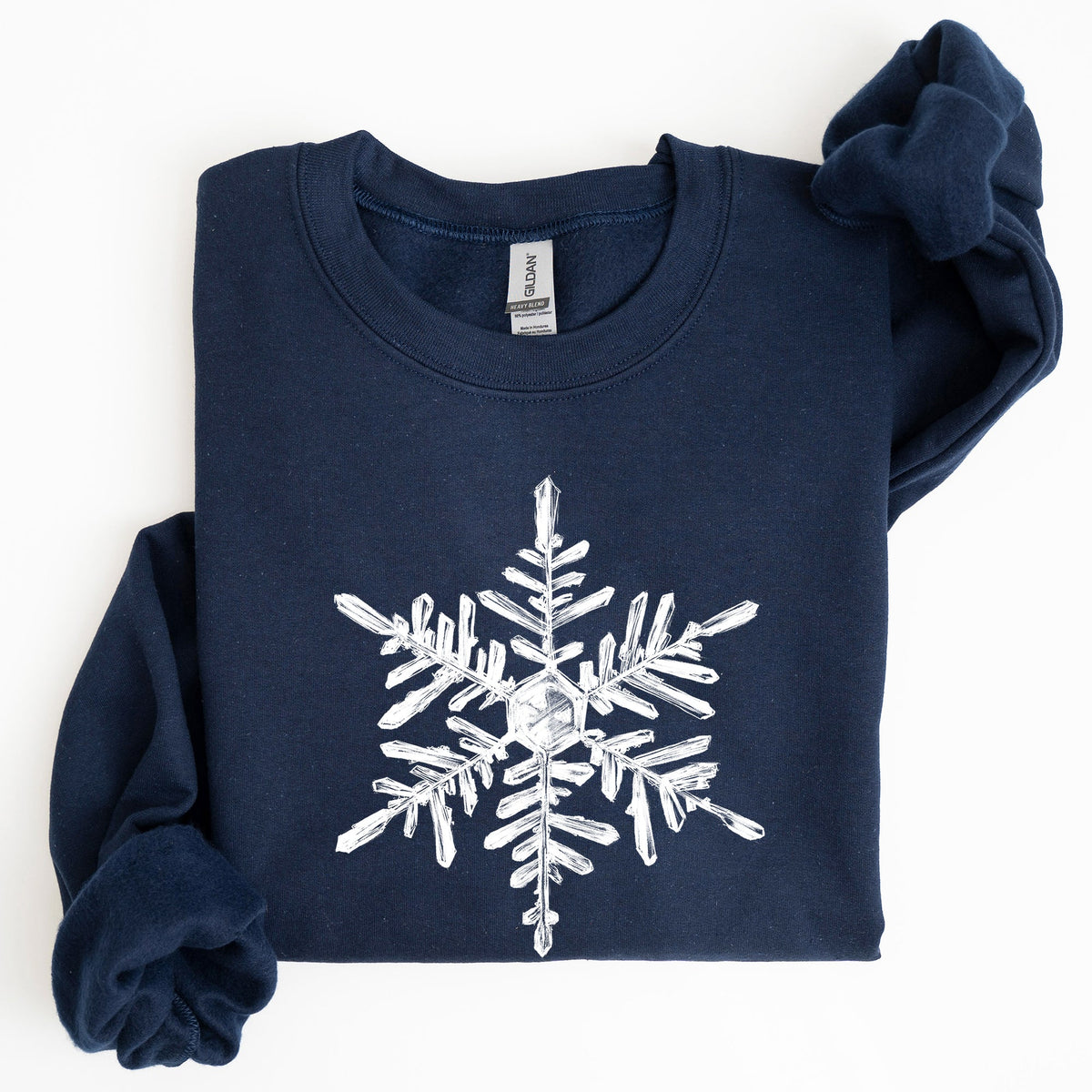 Snowflake Beautiful Winter Christmas Snow Xmas Cozy Holiday Pattern Graphic Sweatshirt