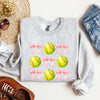 Softball Pink Bows Sports Coquette Vintage Inspired Soft Touch Cozy Fleece Sweatshirt