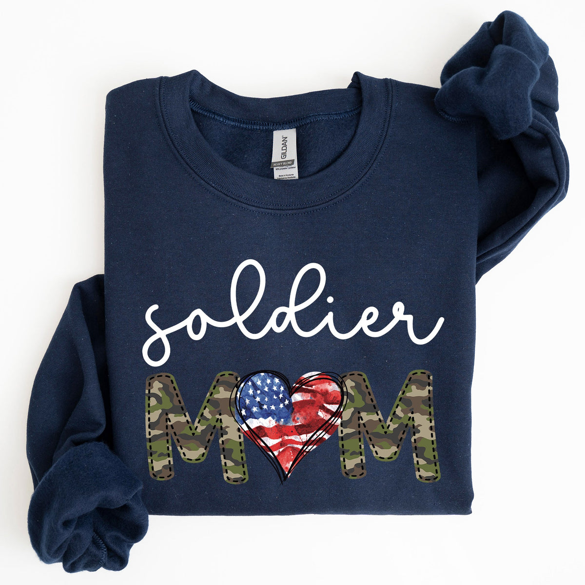 Soldier Mom Military Armed Forces Proud Mama Of A Hero Mother's Day Edition Sweatshirt