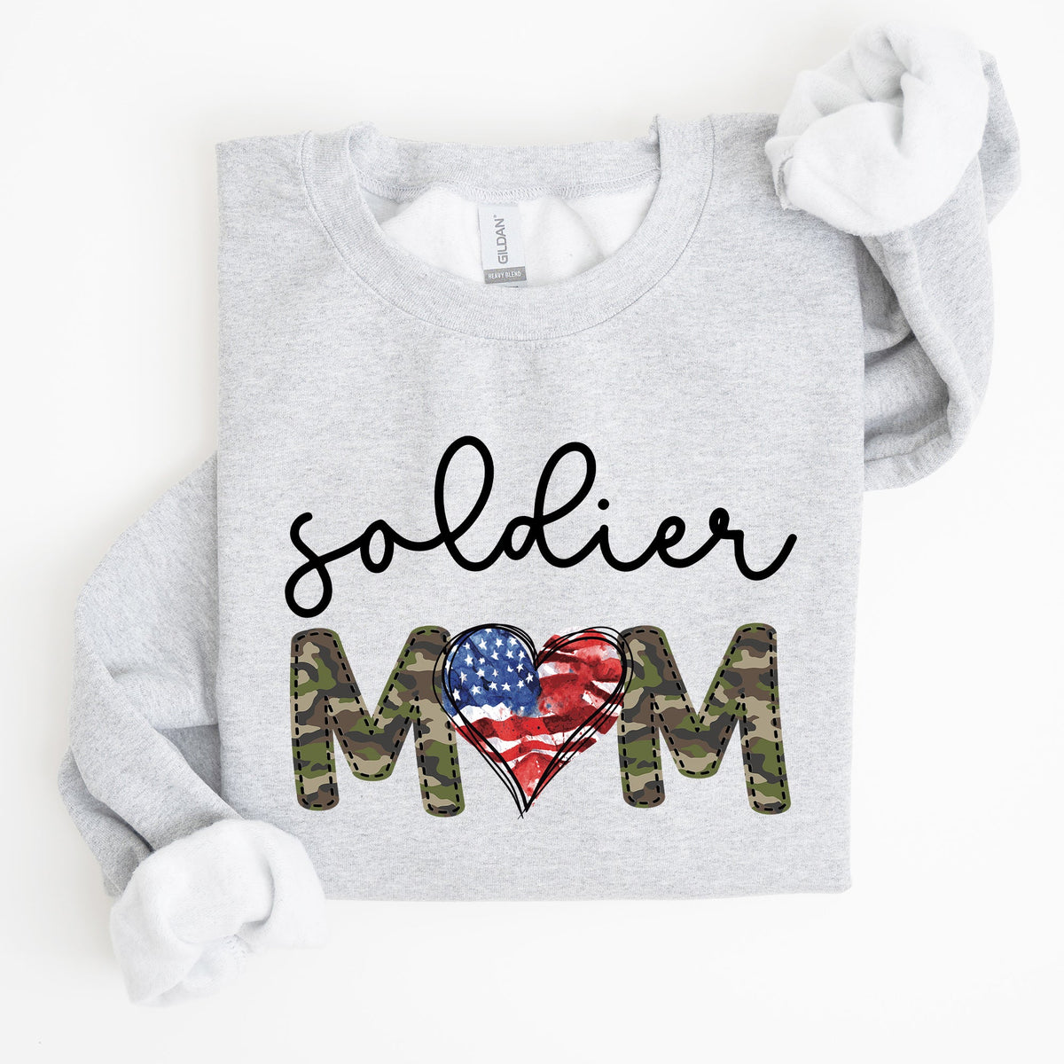 Soldier Mom Military Armed Forces Proud Mama Of A Hero Mother's Day Edition Sweatshirt