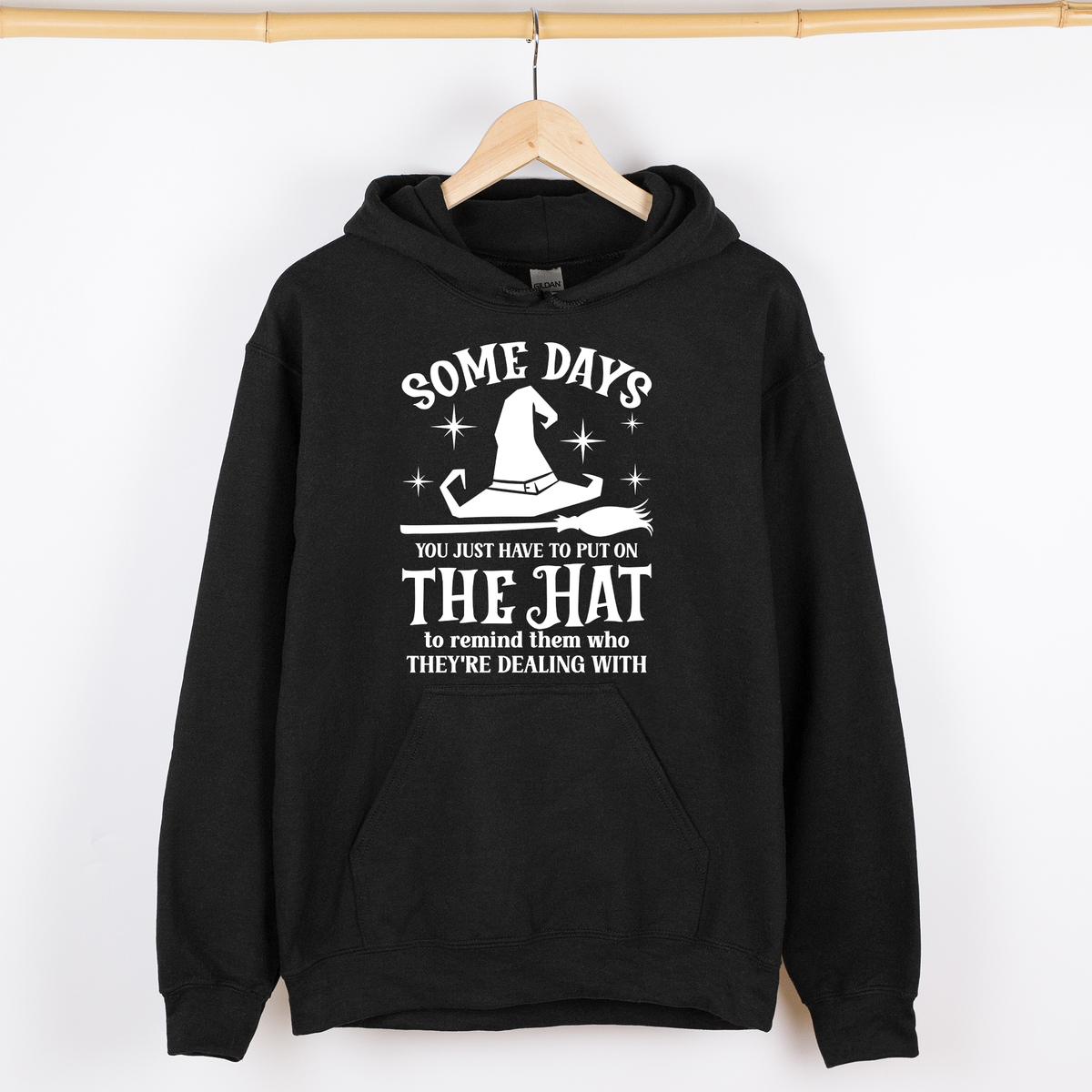 Season Of The Witch Retro Halloween Monster Artwork And Sassy Spooky Vibes Graphic Hoodie