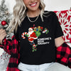 Someone's Been Naughty Santa Retro Christmas Graphic Tee