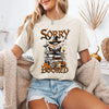 Sorry I'm Booked Skeleton Halloween Library Reading Edition Limited Classic Graphic Tee