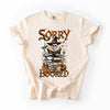 Sorry I'm Booked Skeleton Halloween Library Reading Edition Exclusive Comfort Colors Tee