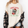 Sorry Santa, I've Been Feral Raccoon Hot Chocolate Christmas Design Comfort Colors Tee