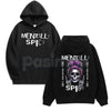 Spicy Brain Skull Hoodie – Dark Aesthetic Neurodivergent Streetwear, Grunge Mental Health Pullover, Unisex Vintage Wash