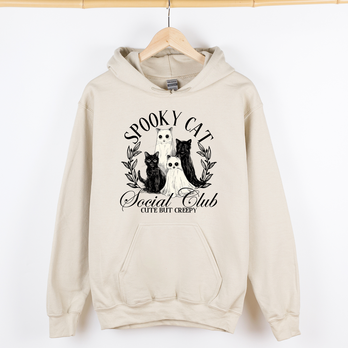 Spooky Cat Social Club Graphic Hoodie