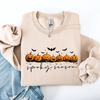 Spooky Season, Pumpkins, Halloween Cozy Autumn Night Sky Scene Art Print Sweatshirt