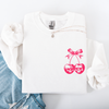 Spooky Skull Cherries Coquette Halloween Skeleton Vintage Gothic Graphic Sweatshirt