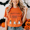 Spooky Boo Ghost T-Shirt - Cute Halloween Ghost Tee, Simple Spooky Apparel