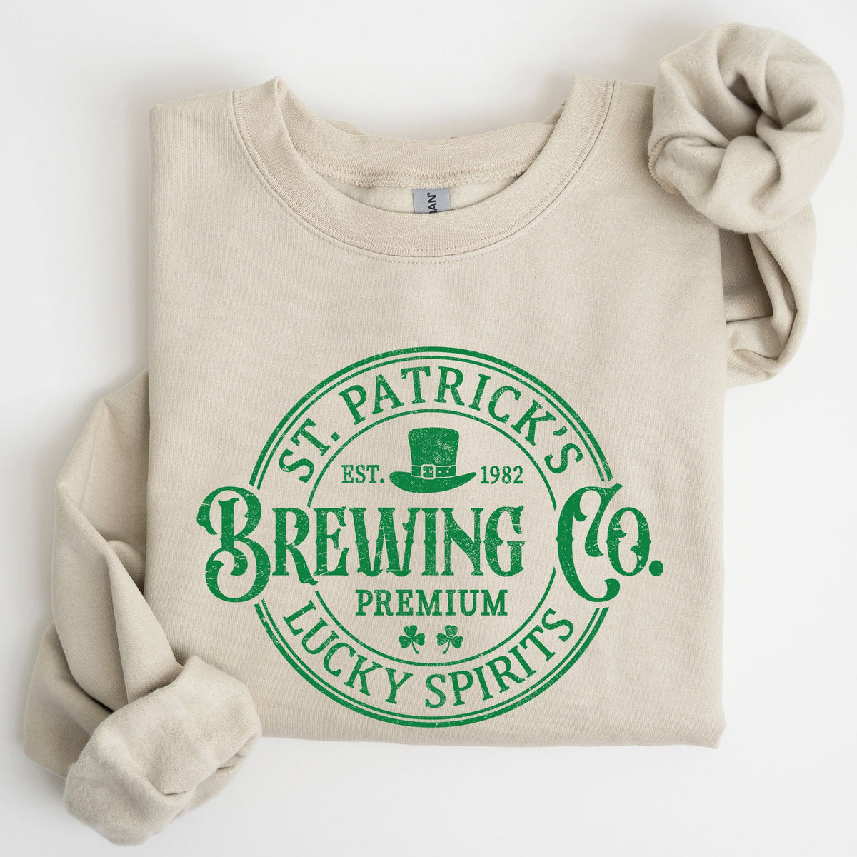 St Patrick's Brewing Beer St Patrick's Day Shamrock Irish Lager Graphic Sweatshirt