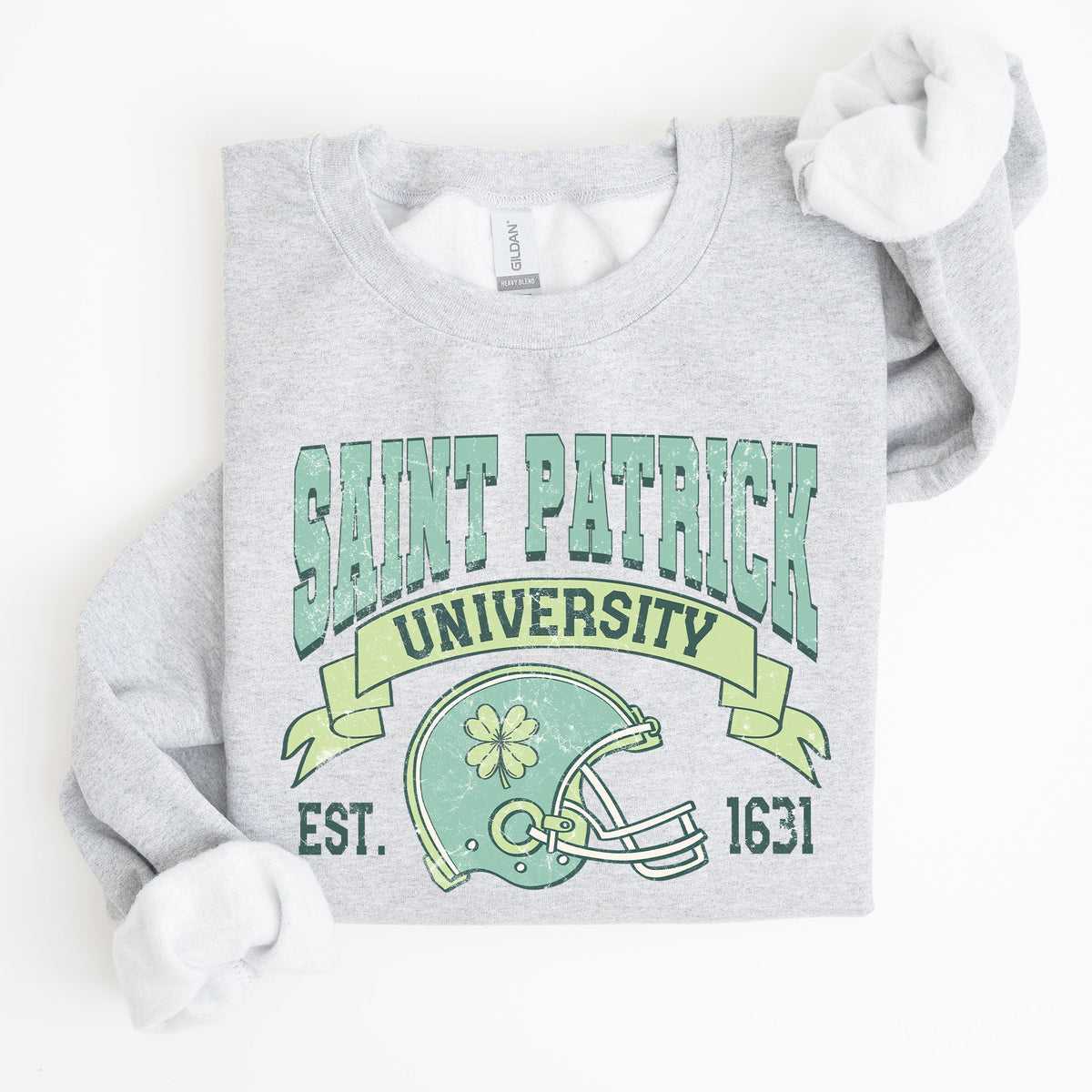 St Patrick University Vintage College Ireland Football St Patrick's Day Sweatshirt
