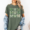 St Patrick's Coquette Bows, Ribbons, St Patrick's Day, Shamrock, Clover, Lucky, Leprechaun Comfort Colors Tee