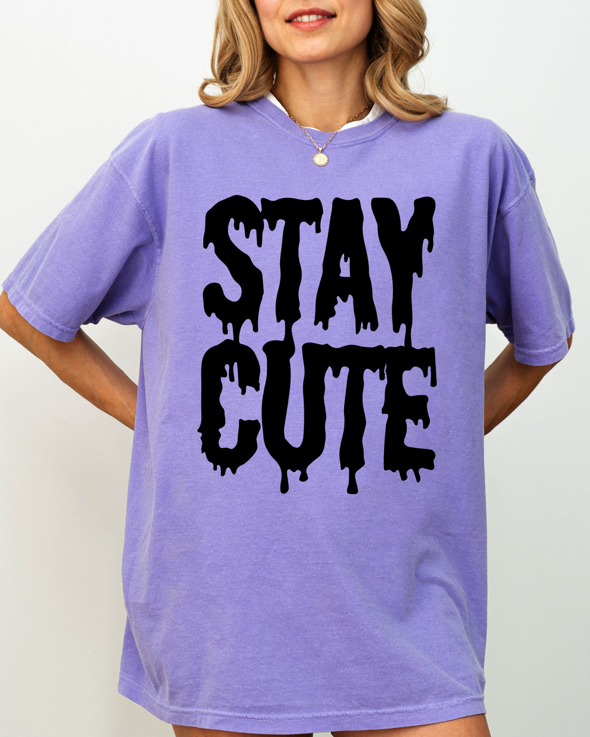 Stay Cute Spooky Creepy Halloween Exclusive Graphic Edition For Haunted Wardrobe Collection Comfort Colors Tee