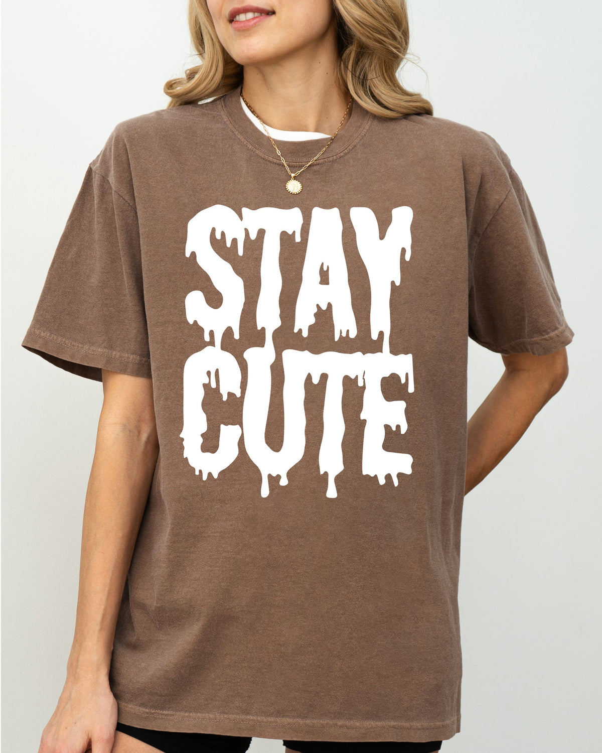 Stay Cute Spooky Creepy Halloween Exclusive Graphic Edition For Haunted Wardrobe Collection Comfort Colors Tee