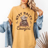 Stay Salty Cowgirl Country Western Christian Jesus Gospel Faith Saved Comfort Colors Tee