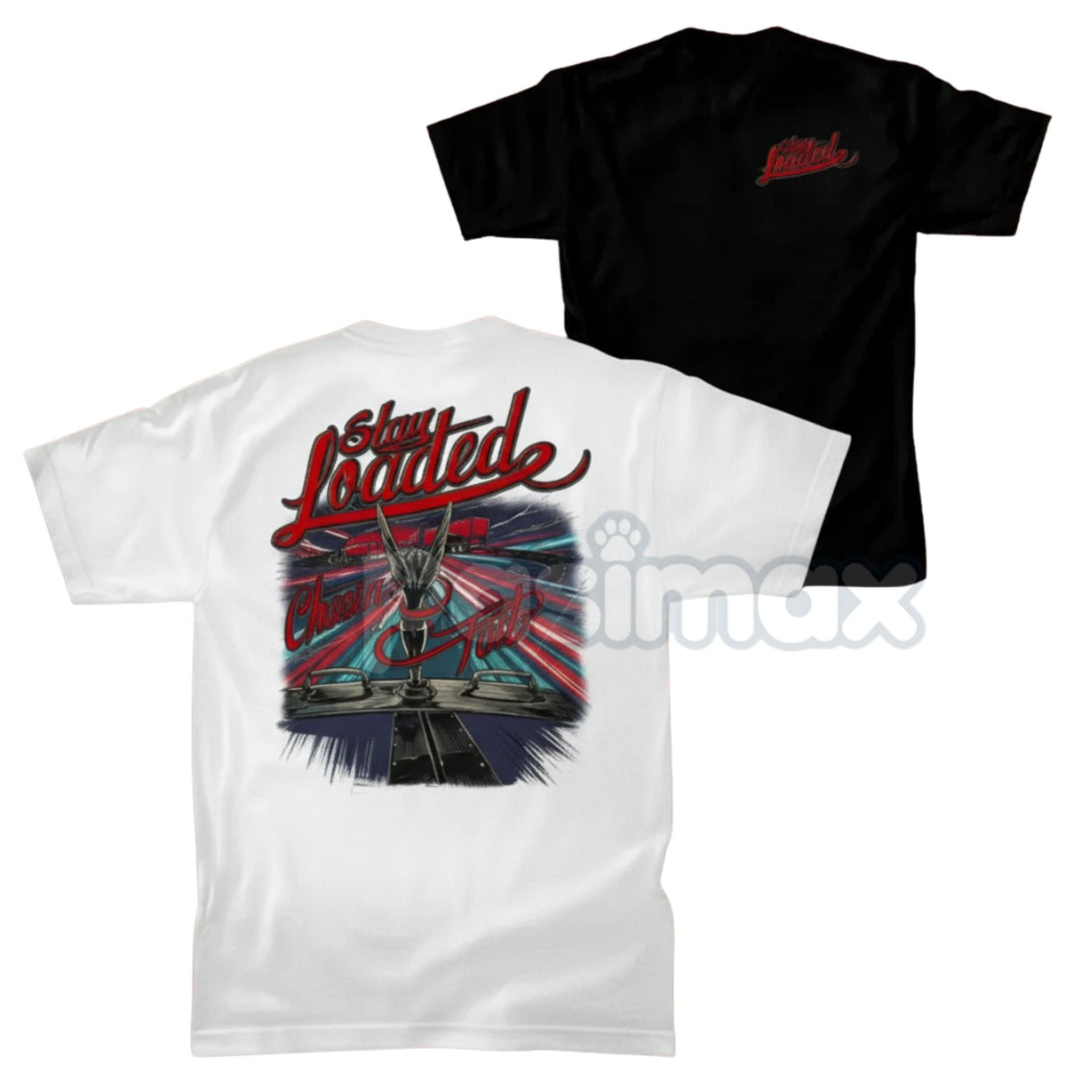 "Stay Loaded / Chasin' Tail" Funny Trucker T-Shirt - Men's Trucking Humor Tee, Gift for Truck Driver, Rig Life Apparel