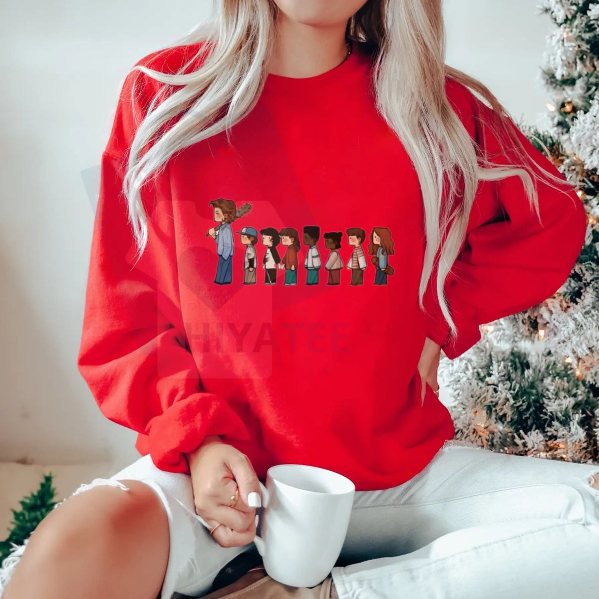 Stranger Steve and Seven Dwarfs Sweatshirt: Stranger Things Movie Pullover, Funny Holiday Mashup, Xmas Gift For Men