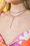 BEADED Y NECKLACE
