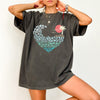 Summer Wave Heart Sunset Beach Vibes Hot Girl Summer Vacation Comfort Colors Tee