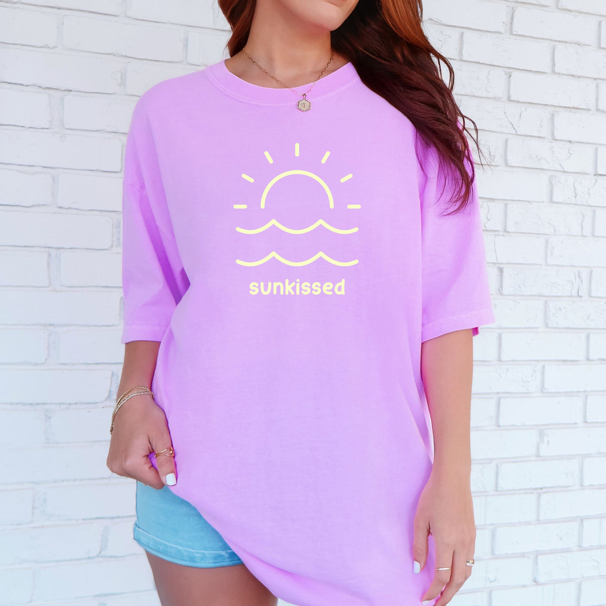 Sunkissed Retro Minimalist Sunshine Beach Summer Vibes Edition Comfort Colors Tee