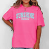 Sunshine State Of Mind Varsity Retro Palm Trees Summer Vibes Edition Comfort Colors Tee