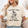 Support Your Local Witches Frog Halloween Witchy Spooky Season Edition Graphic Tee