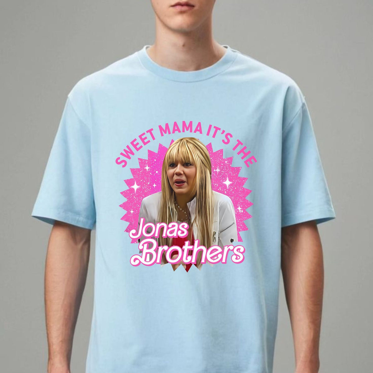 "Sweet Mama It's The Jonas Brothers" 2005 T-Shirt - Vintage Pop Fan Apparel, Nostalgic Band Tee