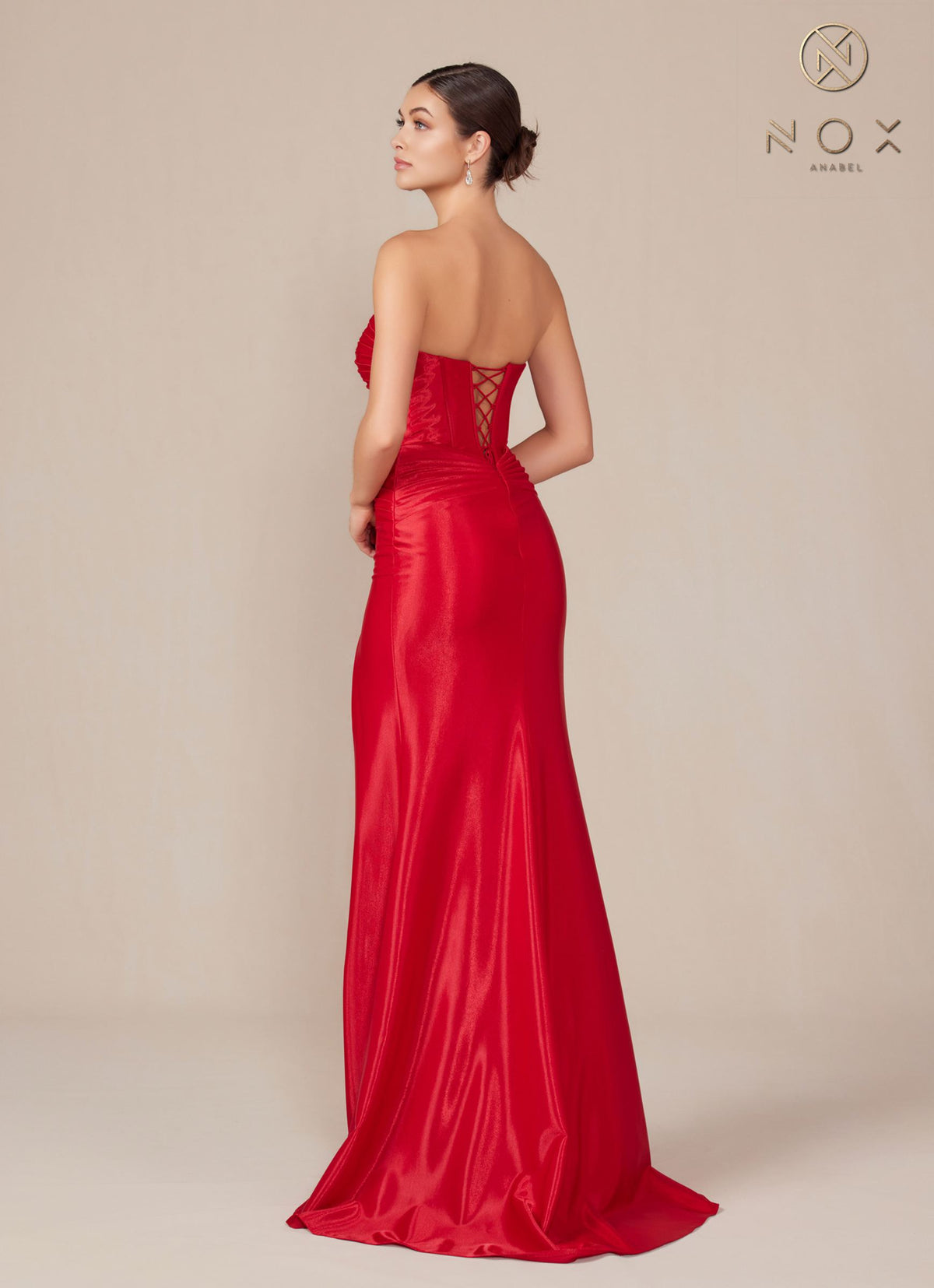 Nox Anabel T1489 Dress Long Strapless Fitted Evening Gown