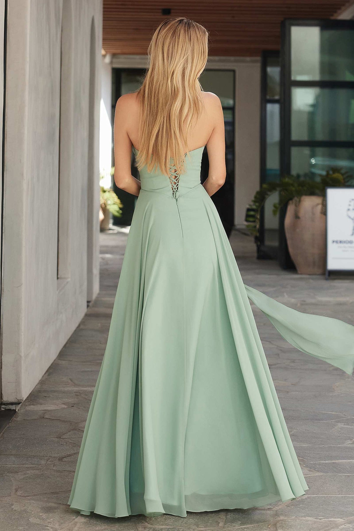 Ladivine Amoris T703 Dress Strapless A-Line Bridesmaid Gown