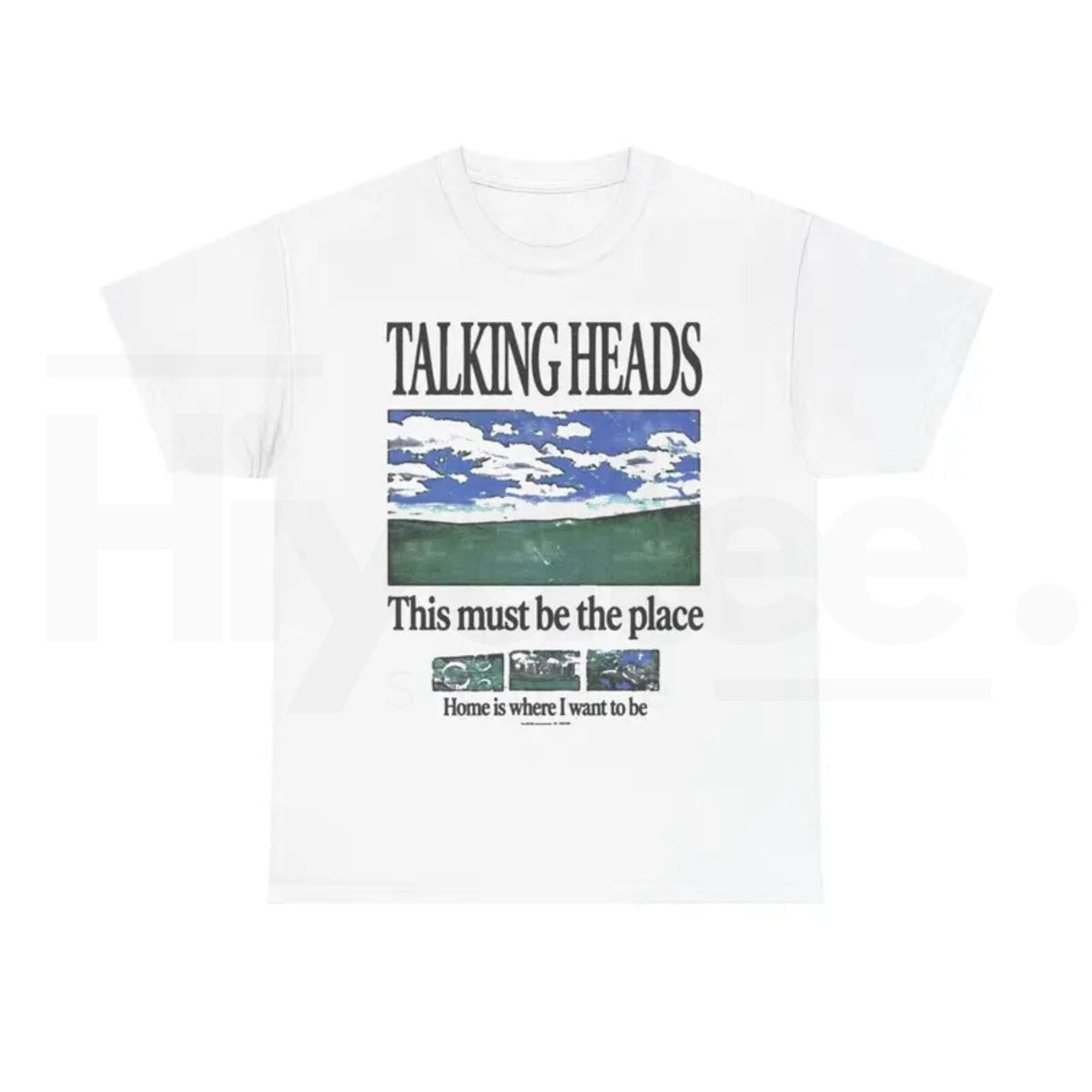 Talking Heads "This Must Be The Place" Graphic Tee – Retro 80s Rock Lyric T-Shirt
