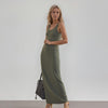 Women's Sleeveless Scoop Neck Maxi Dress