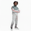 Blank State Men's Retro Swishy Track Jacket in White/Grey