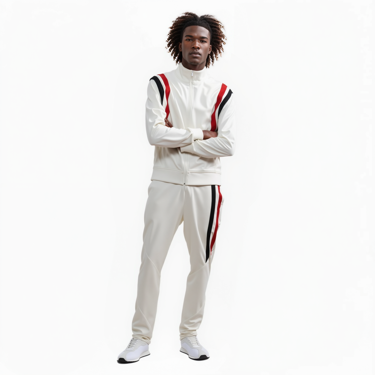 Blank State Men's Track Jacket in White