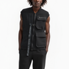 Konus Men's Sweater Utility Vest With Bellow Pockets in Black