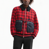 Konus Men's Sherpa Collar MA2 Jacket in Red