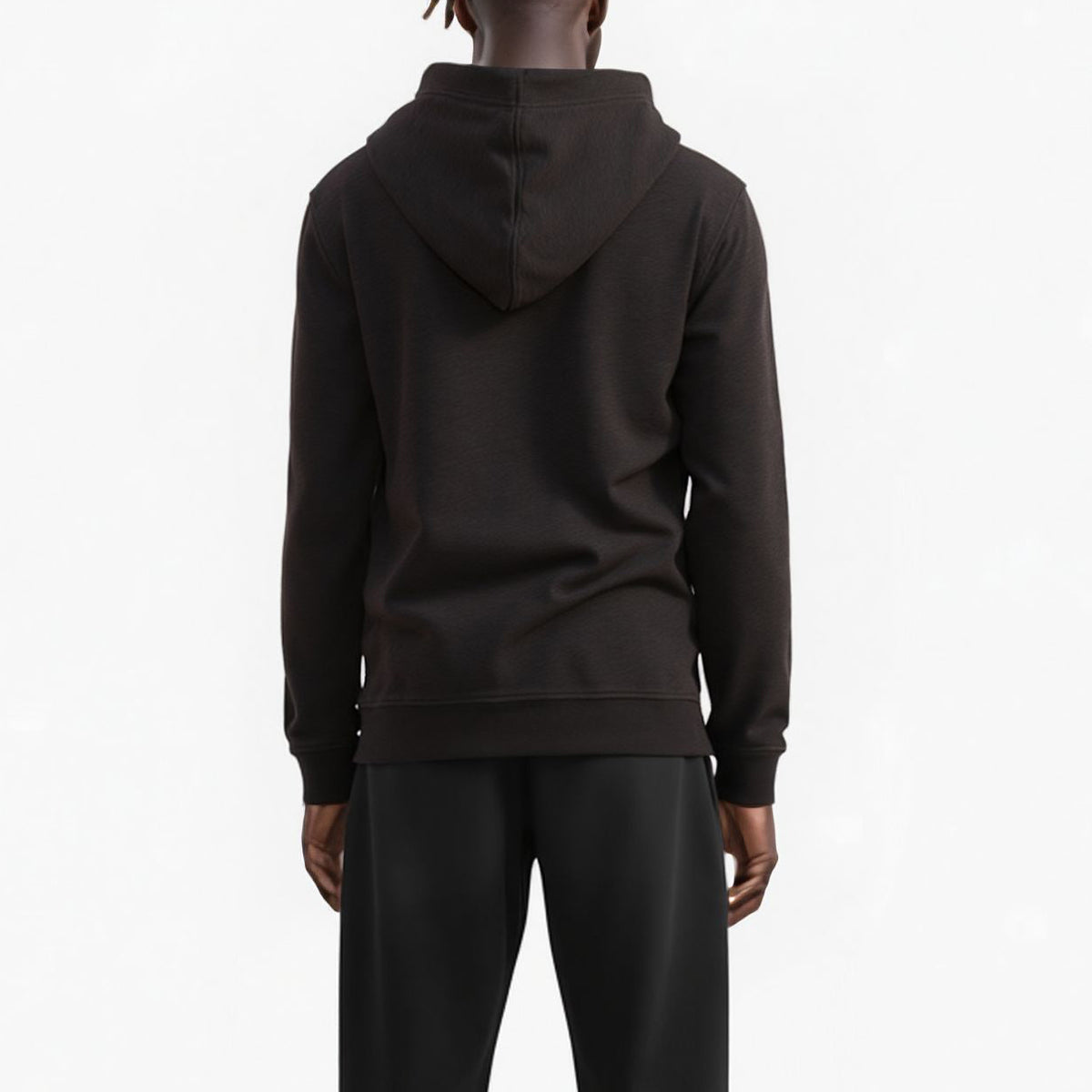 Konus Men's Pullover Hoodie w/ Scorpion Line Art Print in Black