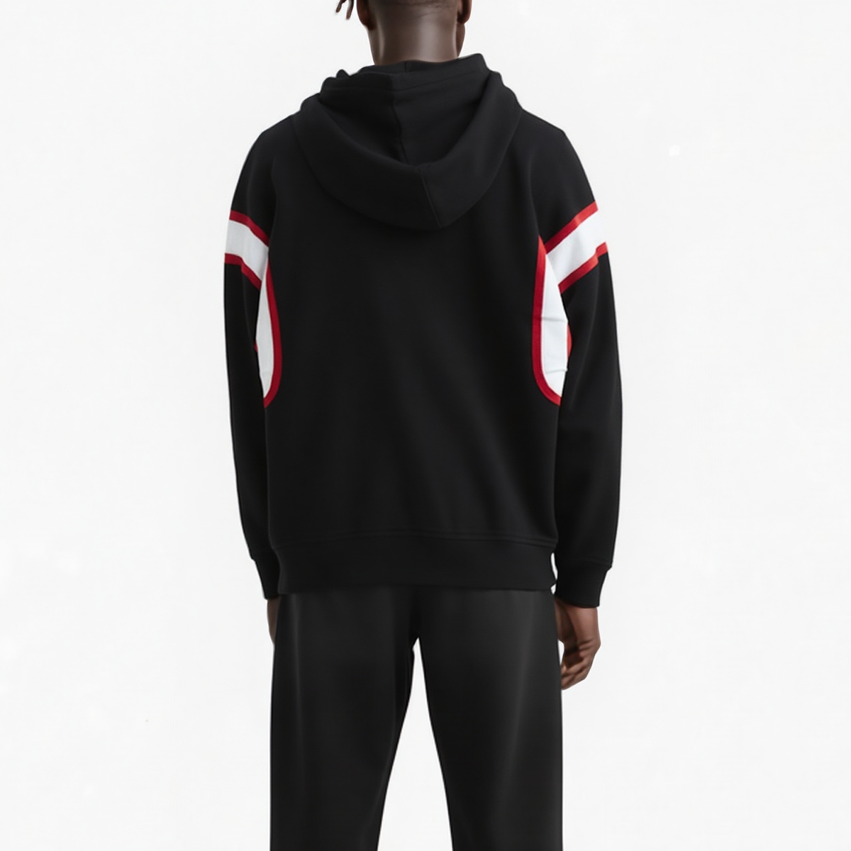 Men's Reflective Pullover Scorpion Hoodie in Black