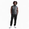 Men's Zip-Up Puffer Vest In Black