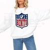 Team Benito Sweatshirt: Retro Football Shield Graphic Crewneck Pullover