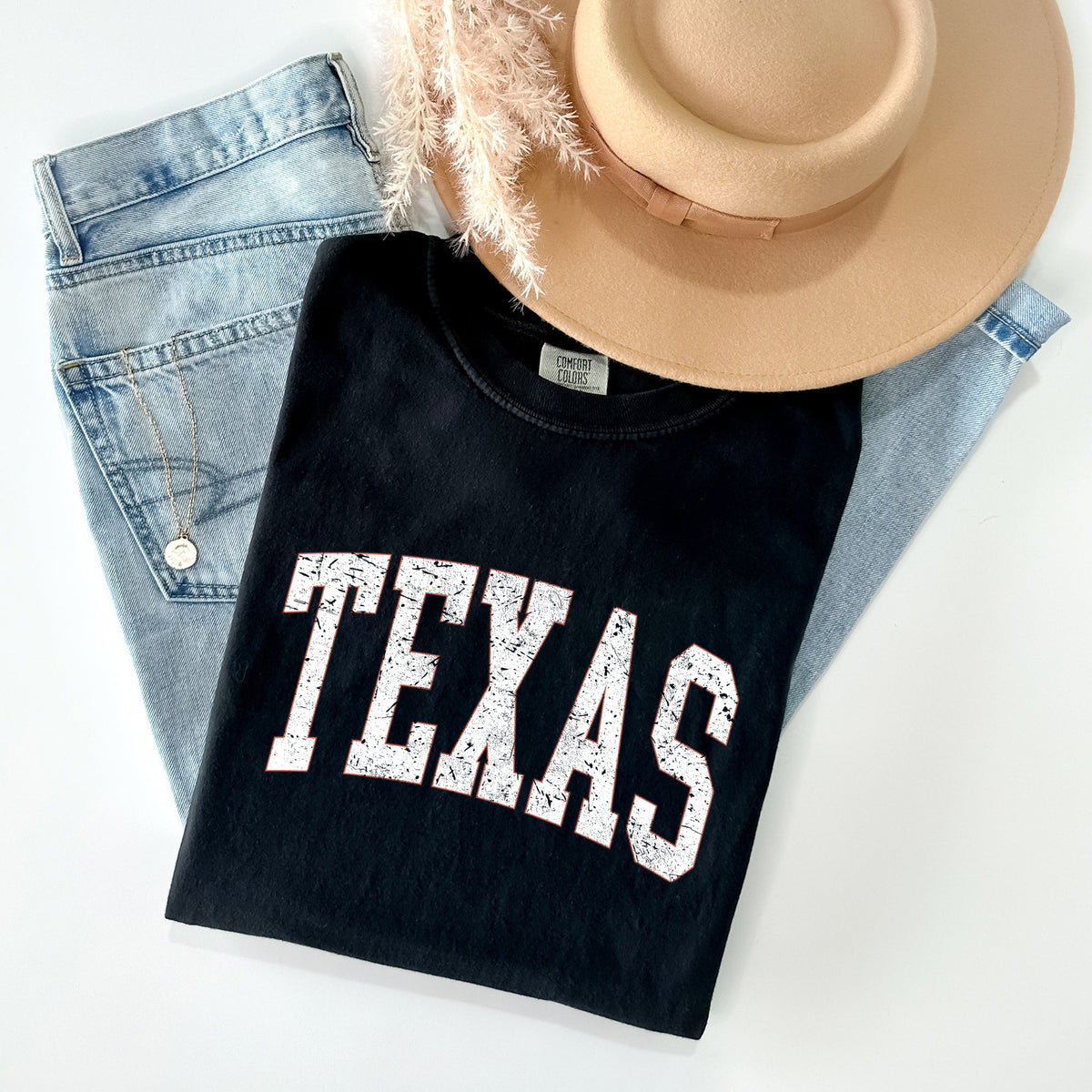 Texas Football Game Day Tailgate Spirit for State University and College Fans Comfort Colors Tee