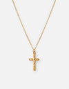 Textured Cross Necklace