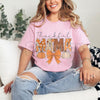 Thankful Mama Coquette Thanksgiving T-Shirt - Pumpkin Spice Fall Graphic Tee, Trendy Women's Holiday Shirt, Coquette Aesthetic Top