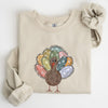 Thanksgiving Turkey Autumn Words Saying And Festive Phrases Collection Sweatshirt
