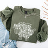 The Lord Is My Shepherd Faux Lace Sheep Christian Faith Religious Prayerful Sweatshirt