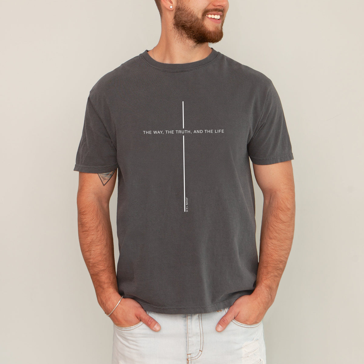 The Way The Truth The Life John Faith Gospel Christian Jesus Religious Comfort Colors Tee