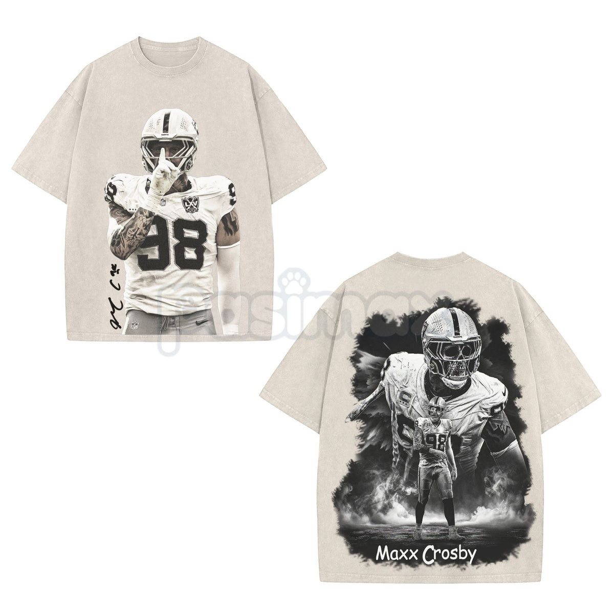 The Condor Maxx Crosby T-shirt – Premium 100% Cotton Acid Wash, Football American Fans Tee