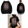 The Good Girl In Me Got Tired – Lady's Skull Graphic Hoodie, Edgy Sweatshirt & Vintage T-Shirt
